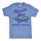 Mens Funny T Shirts Florida Man Spirit Guide Sarcastic Gator Graphic Novelty Tee For Men