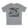 Youth Funny T Shirts Forget Lab Safety I Want Superpowers Sarcastic Science Graphic Novelty Tee for Kids