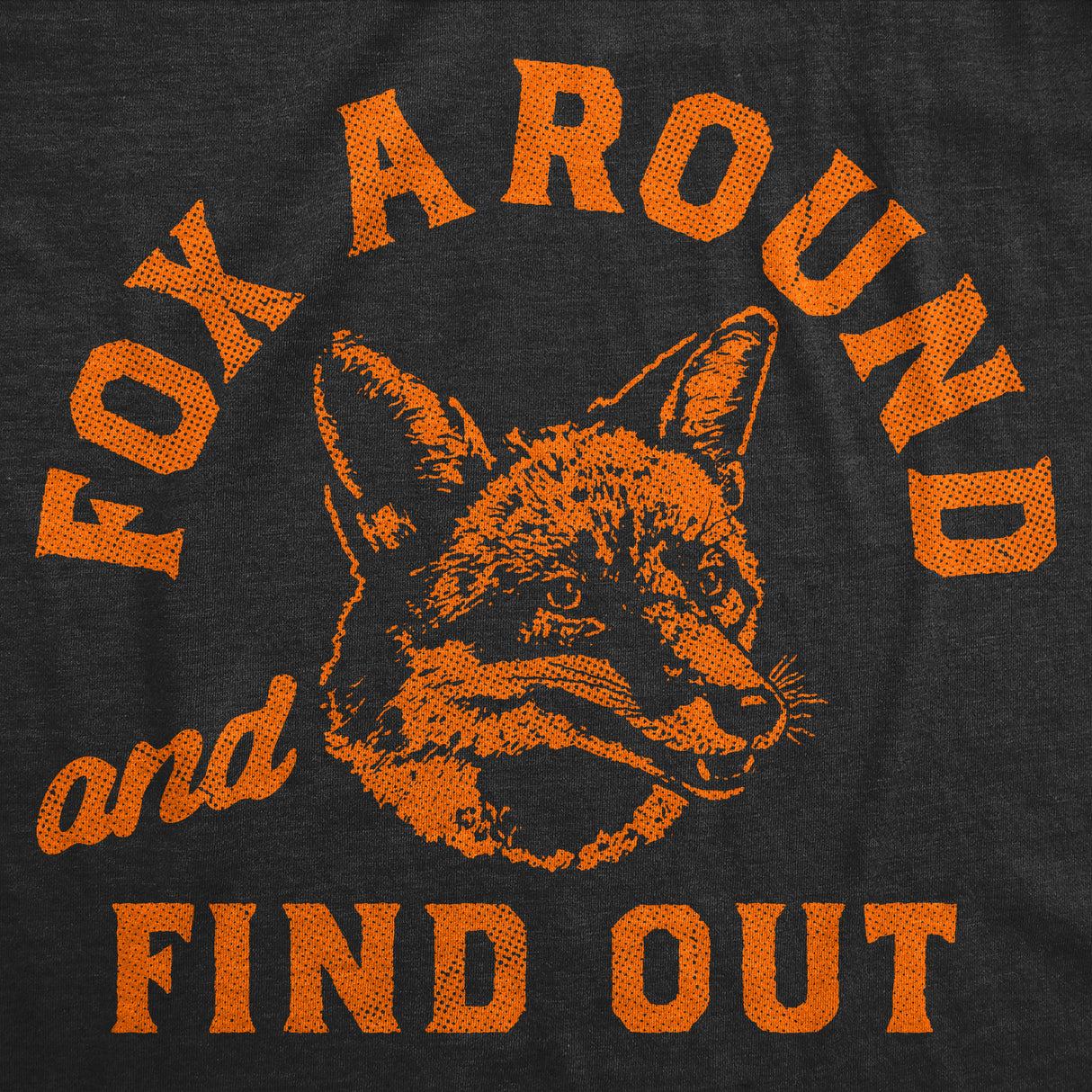 Womens Funny T Shirts Fox Around and Find Out Sarcastic Animal Graphic Novelty Tee for Ladies