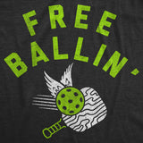 Mens Funny T Shirts Free Ballin Sarcastic Fourth Of July Graphic Novelty Bald Eagle Tee for Men