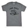 Mens Funny T Shirts Free Hugs Sarcastic Wrestling Graphic Novelty Tee for Men