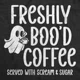 Womens Funny T Shirts Freshly Bood Coffee Sarcastic Halloween Graphic Novelty Tee for Ladies