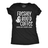 Womens Funny T Shirts Freshly Bood Coffee Sarcastic Halloween Graphic Novelty Tee for Ladies