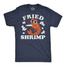 Mens Funny T Shirts Fried Shrimp Sarcastic 420 Graphic Novelty Tee for Men
