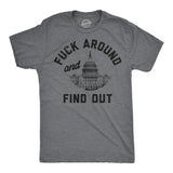 Mens Funny T Shirts Fuck Around and Find Out Capitol Sarcastic Political Graphic Novelty Tee for Men