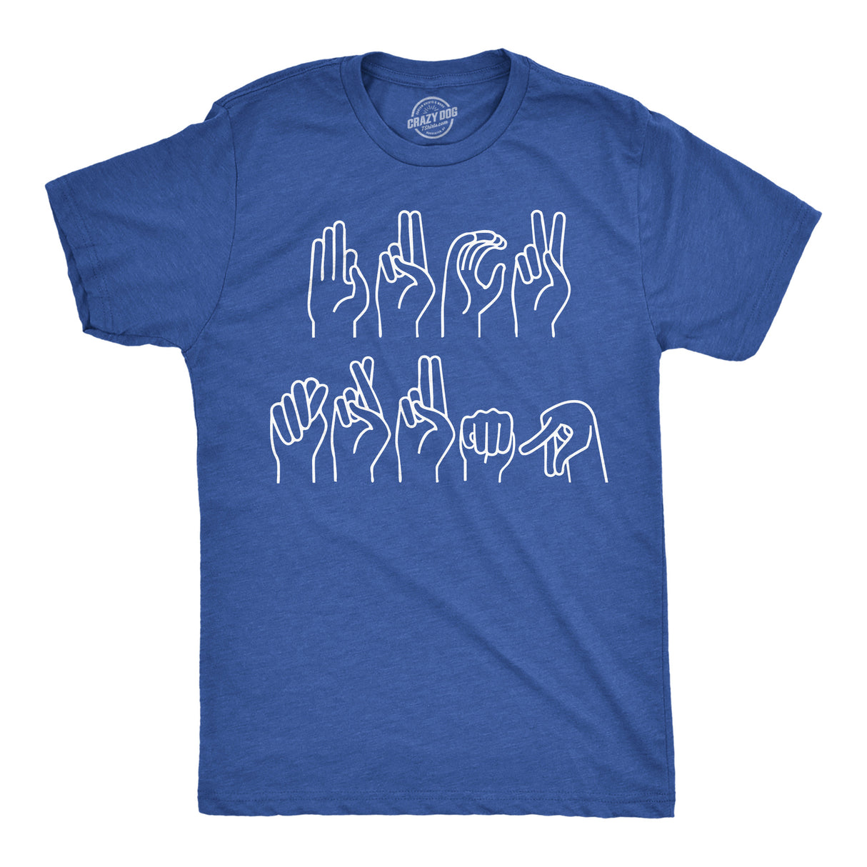 Mens Funny T Shirts Fuck Trump Sign Language Sarcastic Graphic Novelty Tee for Men