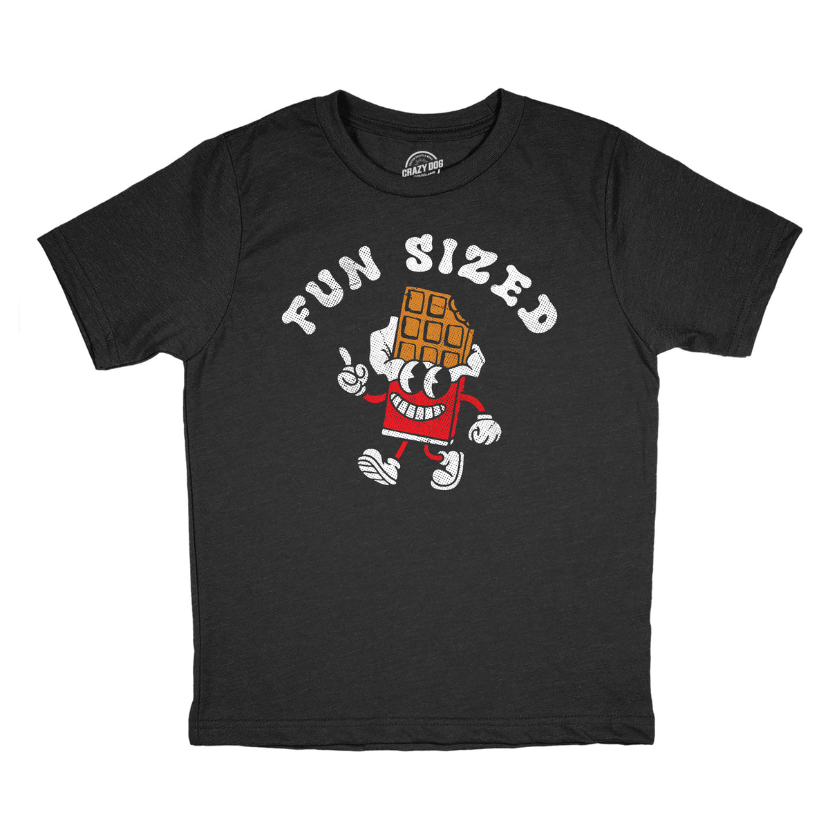 Youth Funny T Shirts Fun Sized Sarcastic Candy Bar Graphic Novelty Tee for Kids