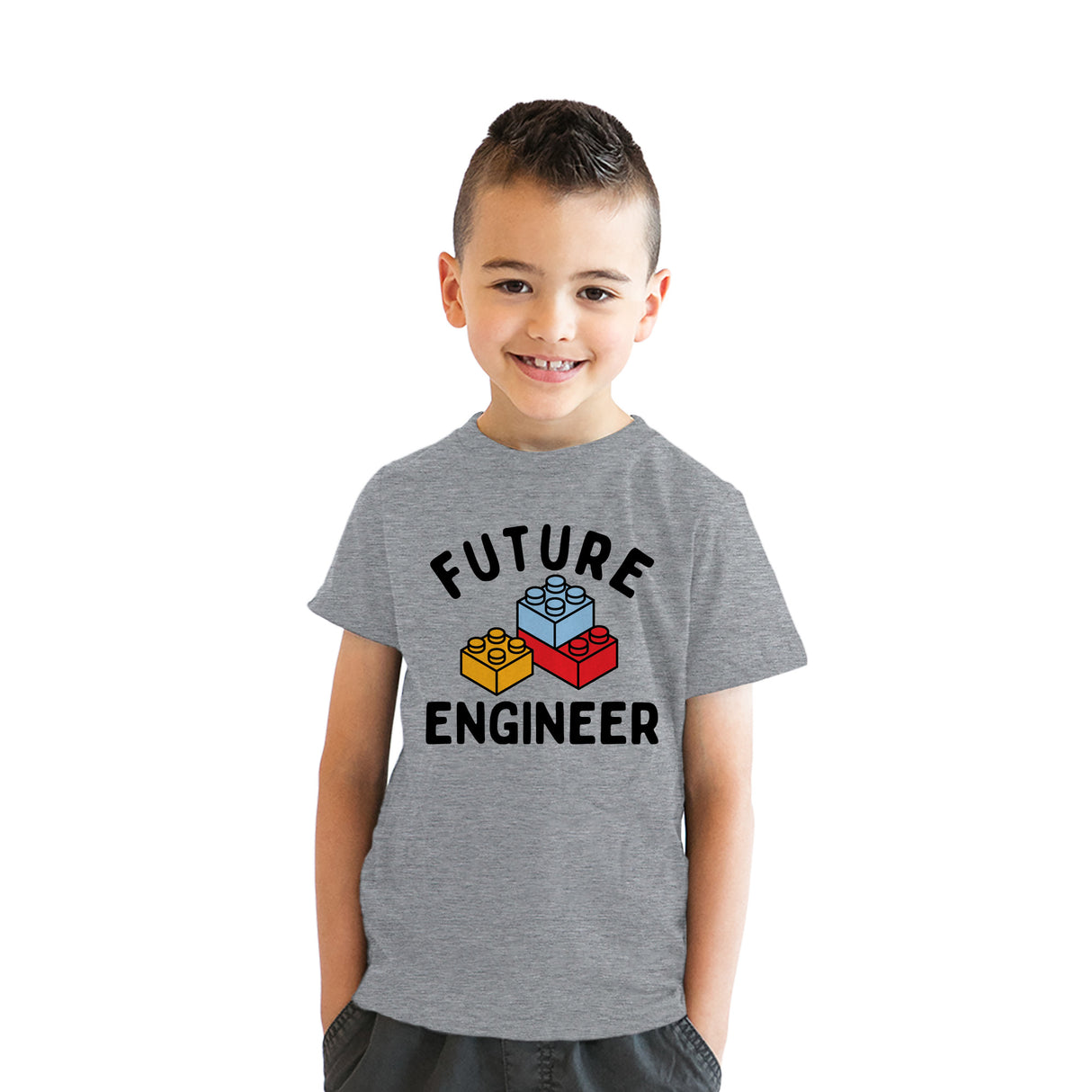 Youth Funny T Shirts Future Engineer Sarcastic Graphic Novelty Tee for Kids