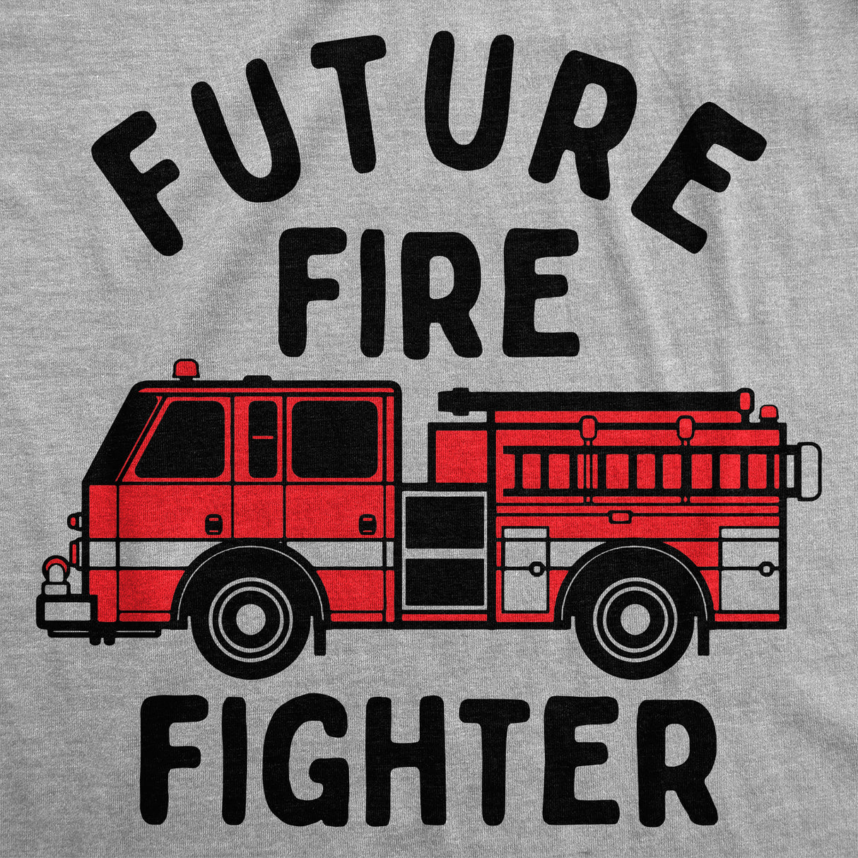 Youth Funny T Shirts Future Fire Fighter Sarcastic Fire Truck Graphic Novelty Tee for Kids