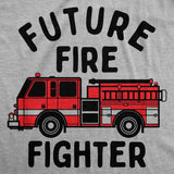 Youth Funny T Shirts Future Fire Fighter Sarcastic Fire Truck Graphic Novelty Tee for Kids
