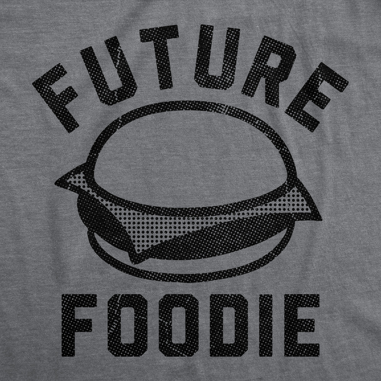 Future Foodie Baby Bodysuit Funny Sarcastic Burger Graphic Novelty Jumper for Infants