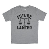 Youth Funny T Shirts Future Lawyer Sarcastic Graphic Novelty Tee for Kids