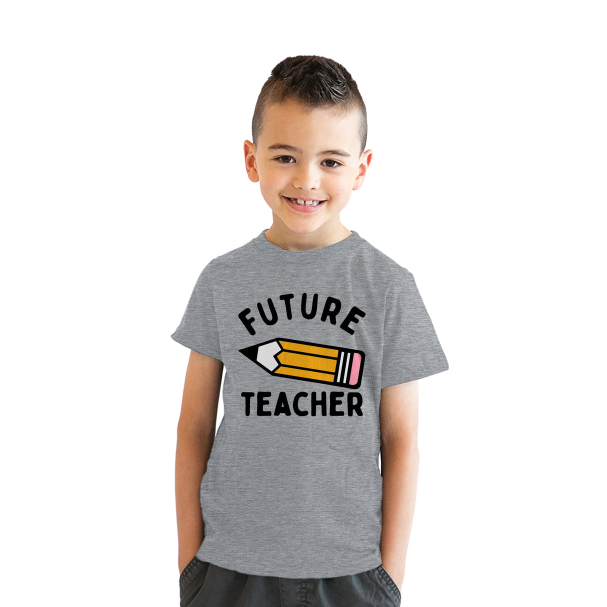 Youth Funny T Shirts Future Teacher Sarcastic Pencil Graphic Novelty Tee for Kids