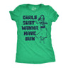 Womens Funny T Shirts Girls Just Wanna Have Sun Sarcastic Vacation Graphic Novelty Tee for Ladies