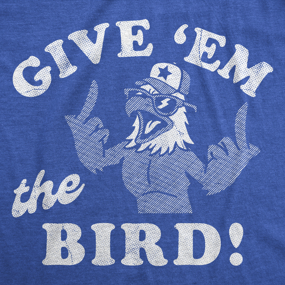 Mens Funny T Shirts Give Em The Bird Sarcastic Fourth Of July Graphic Novelty Tee for Men