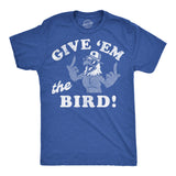 Mens Funny T Shirts Give Em The Bird Sarcastic Fourth Of July Graphic Novelty Tee for Men