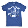 Mens Funny T Shirts Give Em The Bird Sarcastic Fourth Of July Graphic Novelty Tee for Men