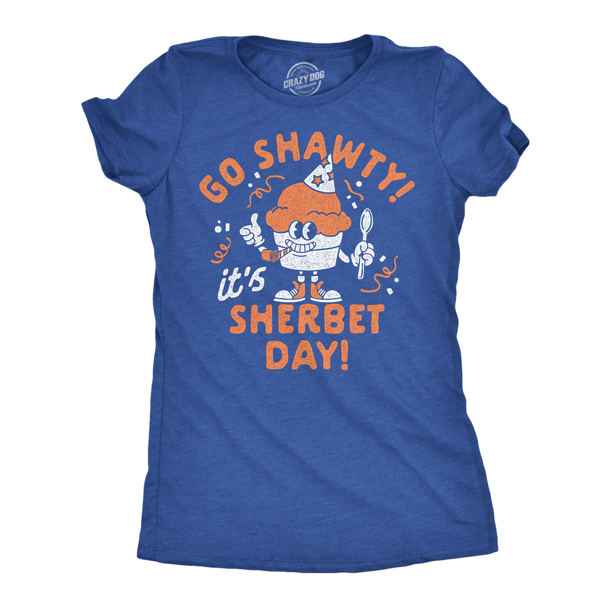 Womens Funny T Shirts Go Shawty Its Sherbet Day Sarcastic Frozen Treat Graphic Tee for Ladies