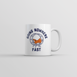 Going Nowhere Fast Mug Funny Sarcastic Hamster Graphic Novelty Coffee Cup-11oz