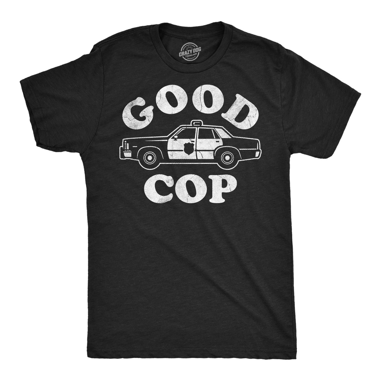 Mens Funny T Shirts Good Cop Sarcastic Couples Police Graphic Novelty Tee for Men
