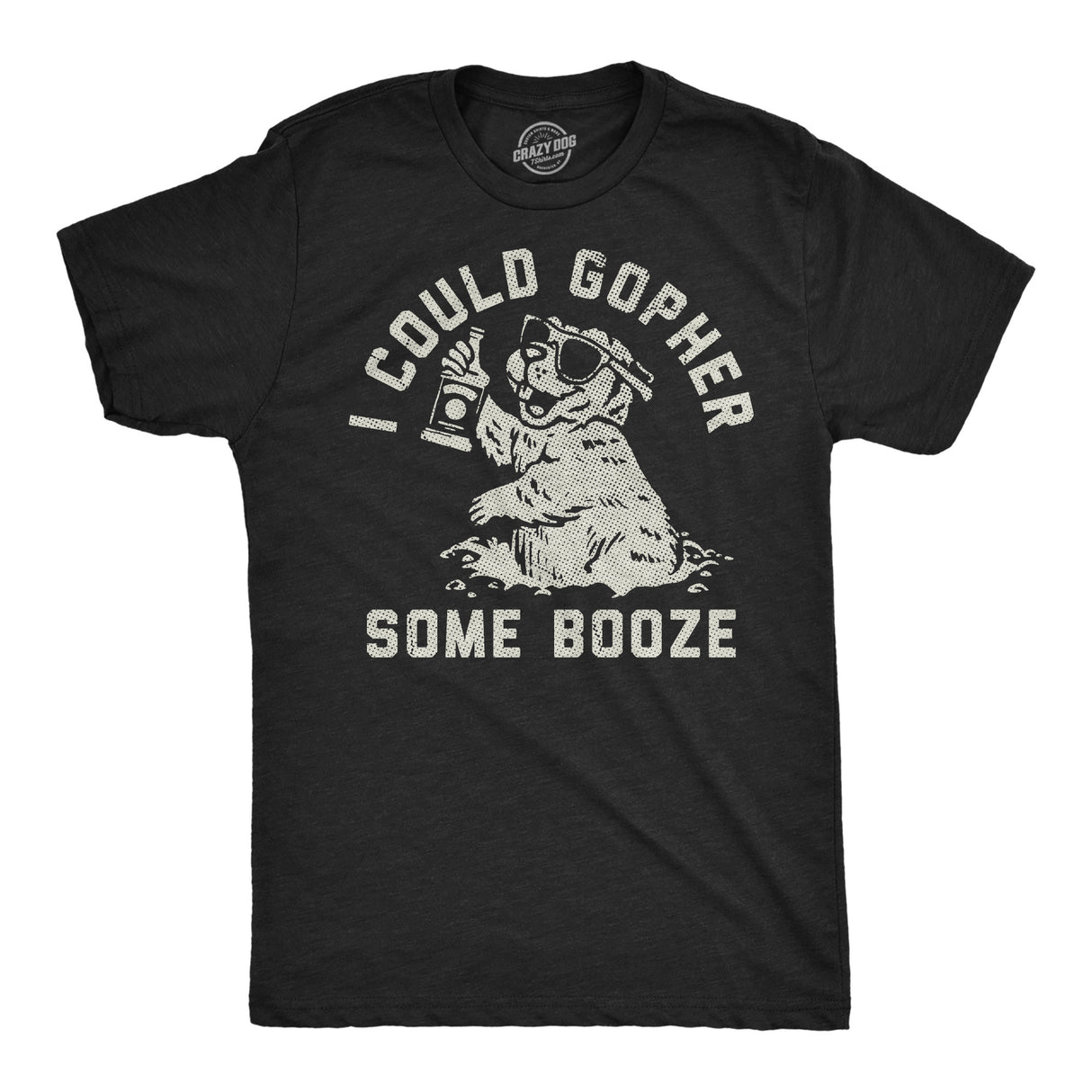 Mens Funny T Shirts I Could Gopher Some Booze Sarcastic Drinking Graphic Novelty Tee for Men