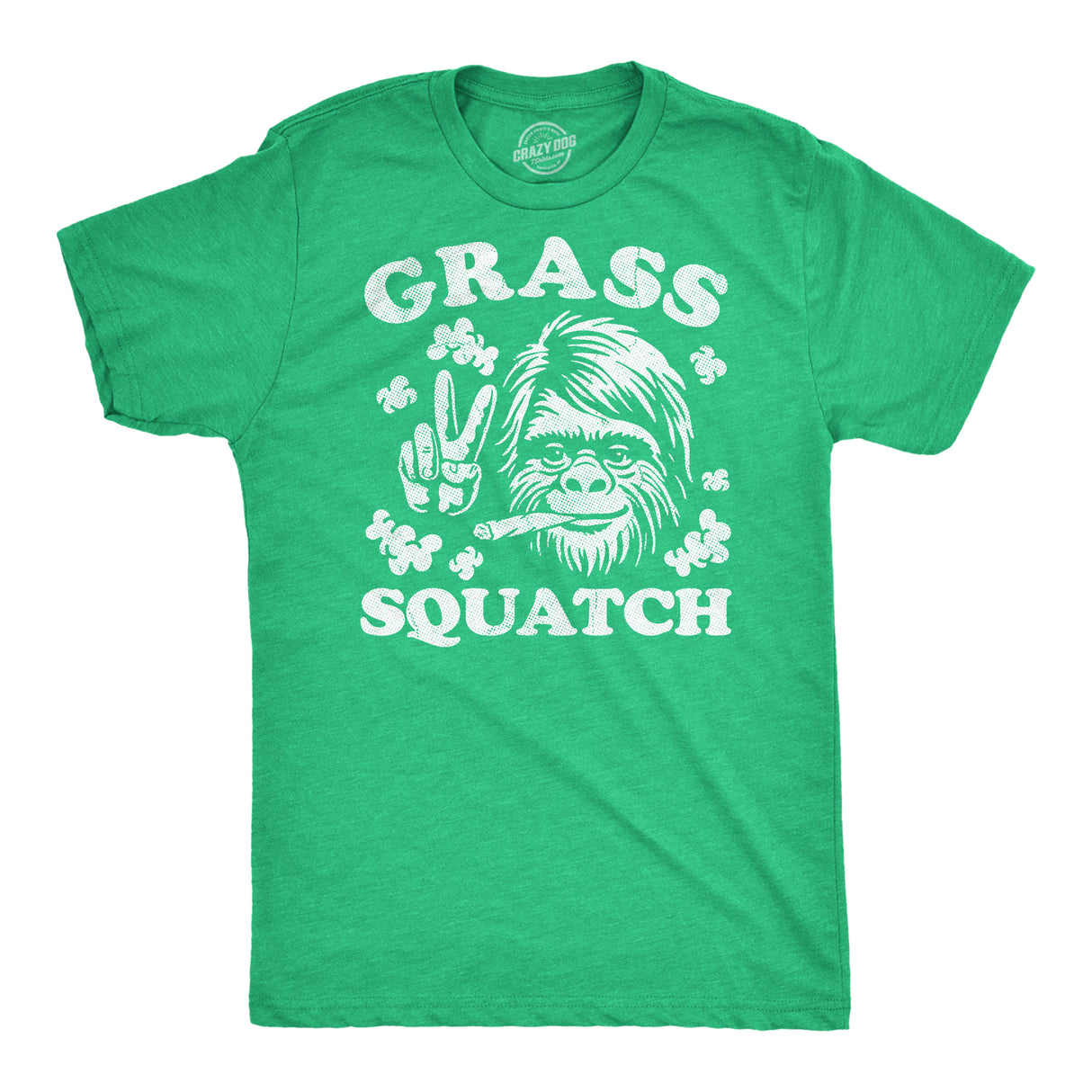 Mens Funny T Shirts Grass Squatch Sarcastic 420 Bigfoot Graphic Novelty Tee for Men
