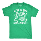 Mens Funny T Shirts Grass Squatch Sarcastic 420 Bigfoot Graphic Novelty Tee for Men