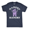 Mens Funny T Shirts Hangry Hangry Hippo Sarcastic Graphic Novelty Tee for Men