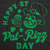 Mens Funny T Shirts Happy St Pat Rizz Day Sarcastic St Patricks Day Graphic Tee for Men