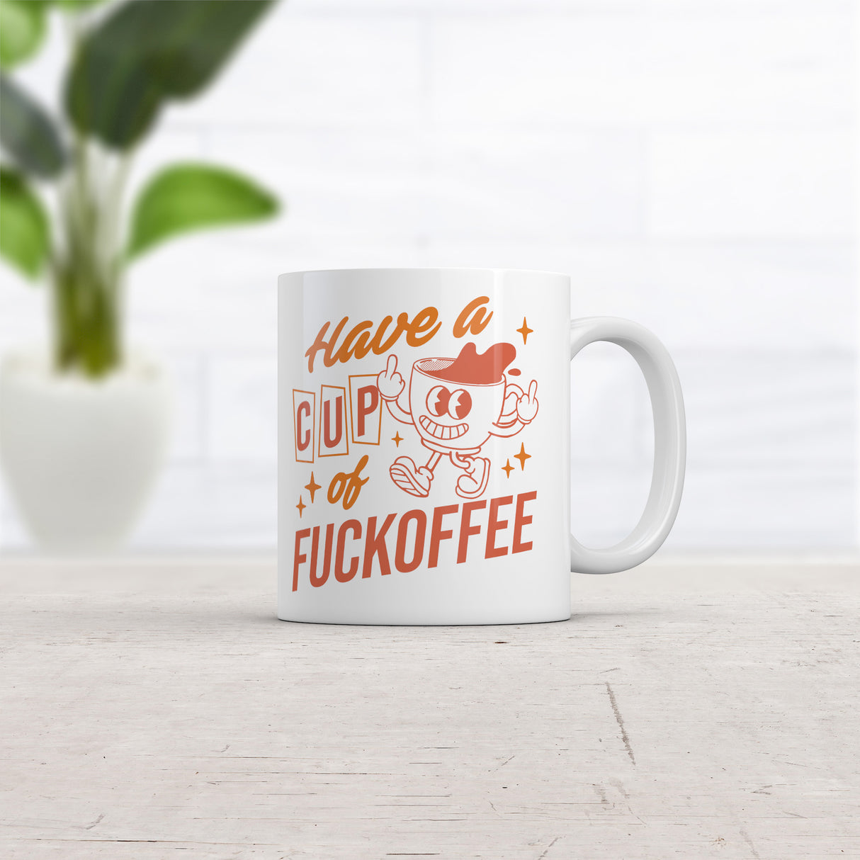 Have A Cup Of Fuckoffee Mug Funny Sarcastic Graphic Novelty Coffee Cup-11oz