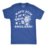 Mens Funny T Shirts Have Fun At Work England Sarcastic Fourth Of July Graphic Novelty Tee for Men