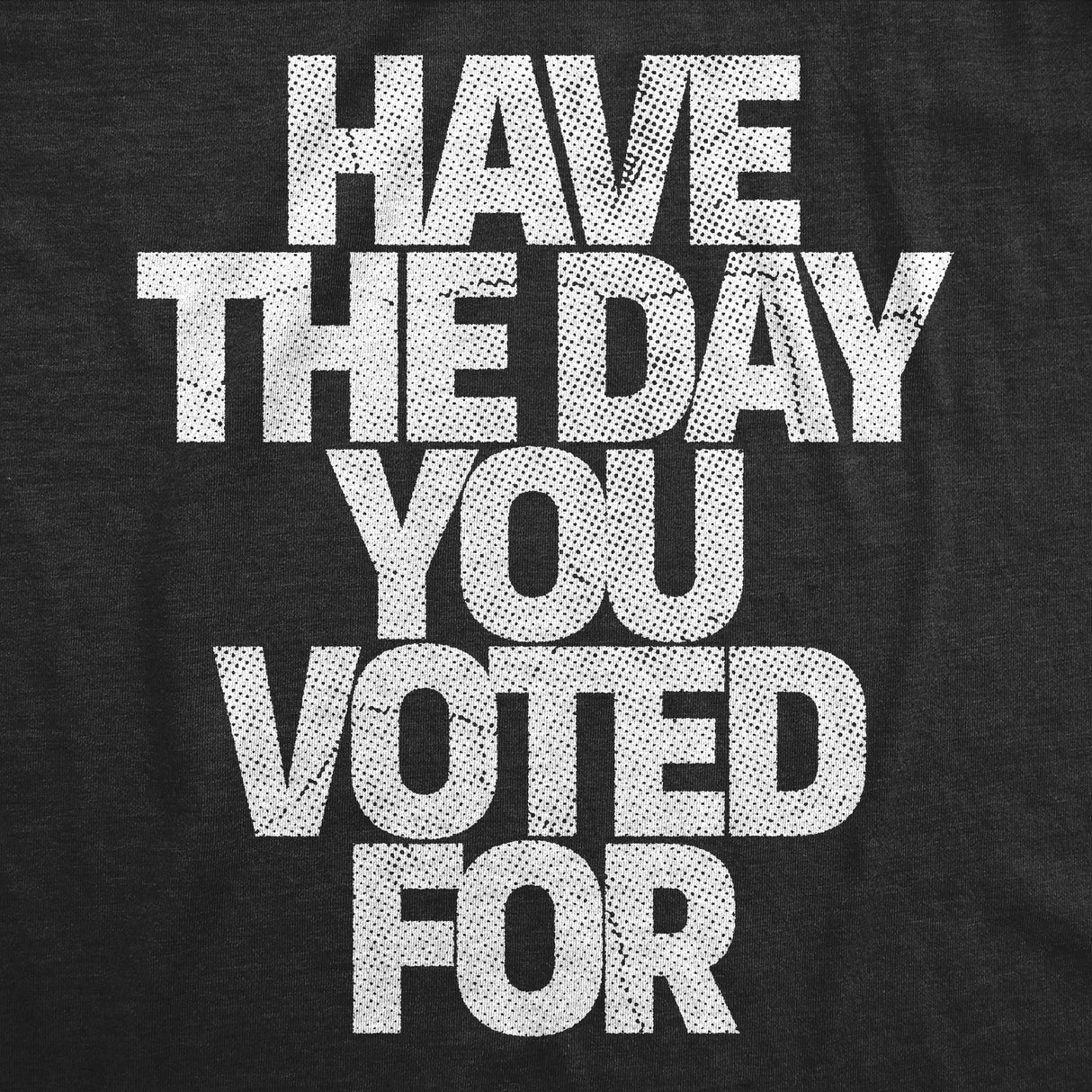 Mens Funny T Shirts Have The Day You Voted for Sarcastic Political Graphic Novelty Tee for Men