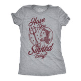 Womens Funny T Shirts Have You Sinned Today Sarcastic Devil Graphic Novelty Tee for Ladies