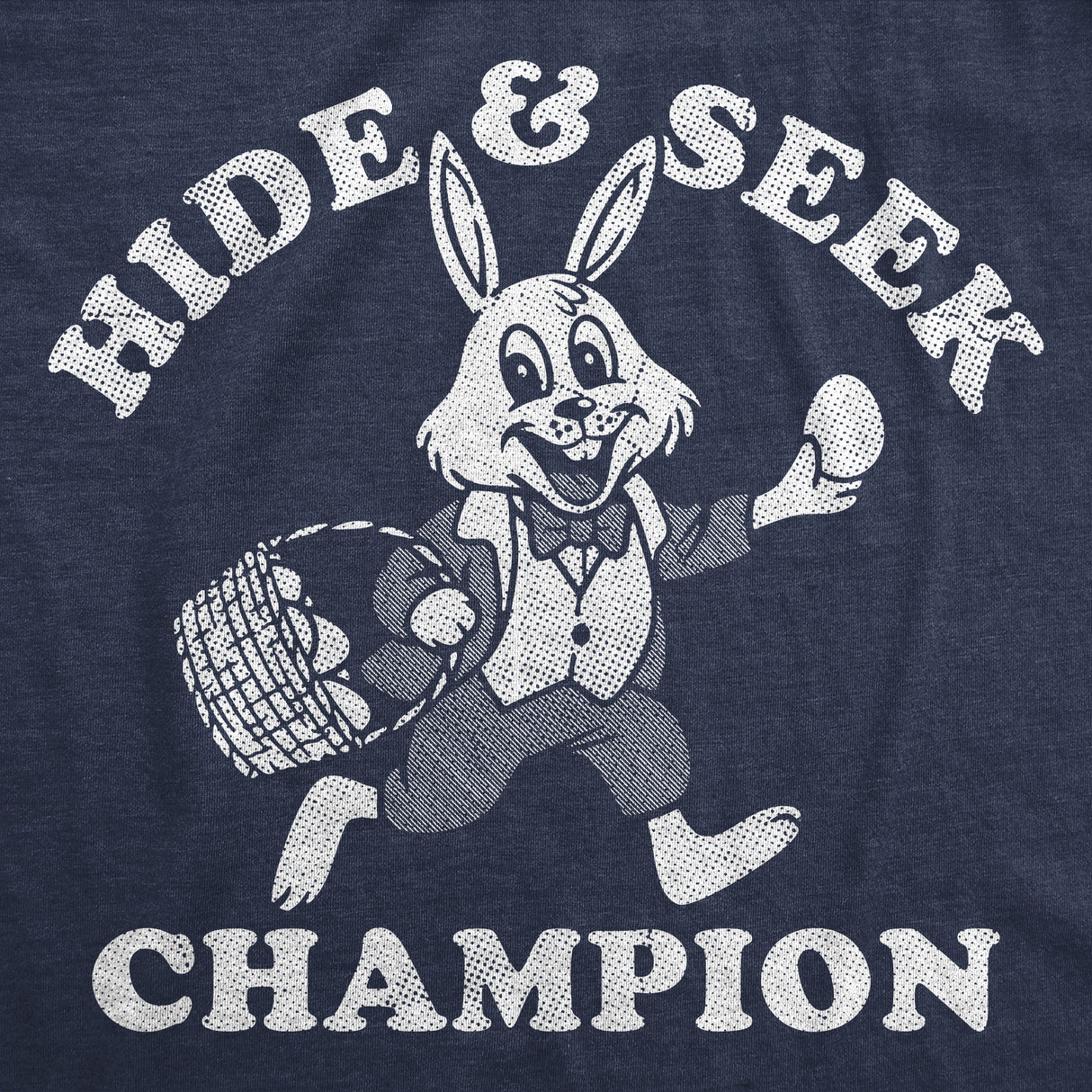 Womens Funny T Shirts Hide and Seek Champion Easter Bunny Sarcastic Graphic Novelty Tee for Ladies