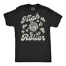 Mens Funny T Shirts High Roller Sarcastic 420 Graphic Novelty Role Playing Game Tee for Men