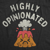 Toddler Funny T Shirts Highly Opinionated Sarcastic Volcano Graphic Novetly Tee for Young Kids