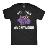 Mens Funny T Shirts Hip Hop Anonymous Sarcastic Hippo Graphic Novelty Tee for Men