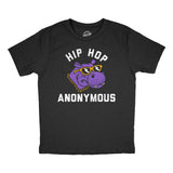 Youth Funny T Shirts Hip Hop Anonymous Sarcastic Hippo Graphic Novelty Tee for Kids