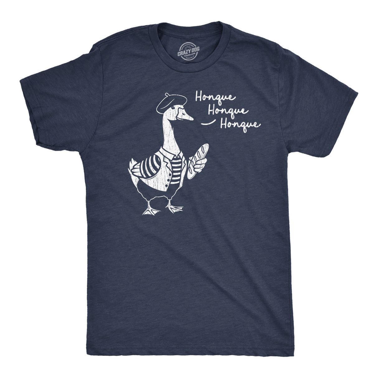 Mens Funny T Shirts Honque Honque Sarcastic French Goose Graphic Novelty Tee for Men