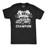 Mens Funny T Shirts Hot Boxing Champion Sarcastic Smoking Graphic Novelty Tee for Men