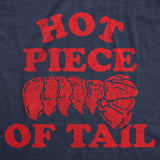 Womens Funny T Shirts Hot Piece Of Tail Sarcastic Lobster Graphic Novelty Tee for Ladies