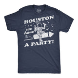 Mens Funny T Shirts Houston We Have A Party Sarcastic Fourth Of July Space Graphic Novelty Tee for Men