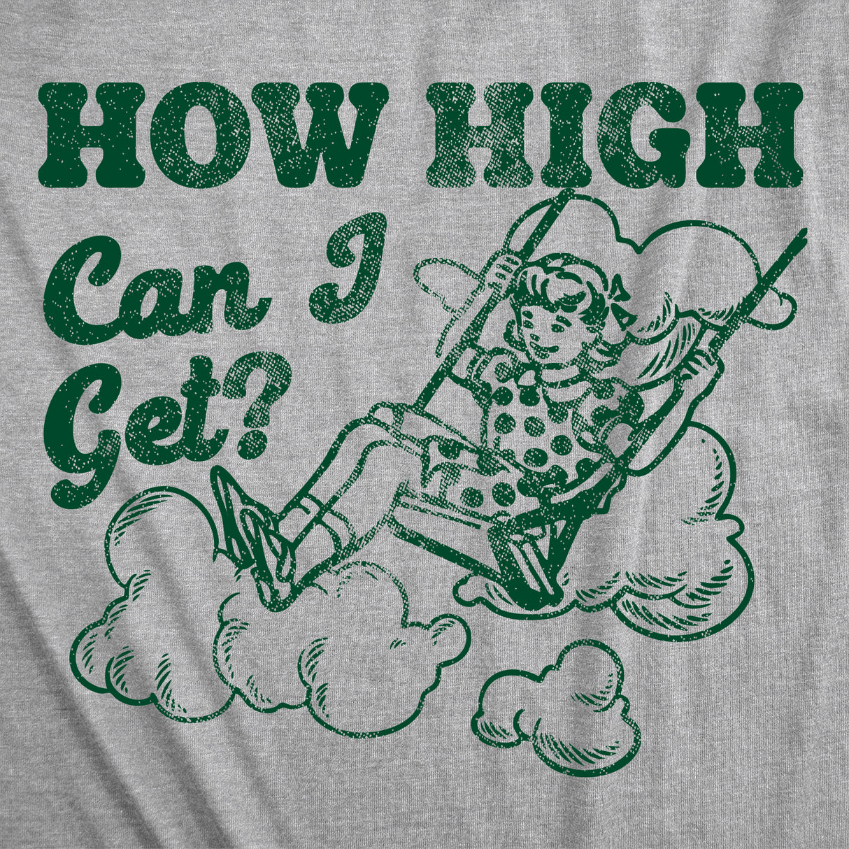 Womens Funny T Shirts How High Can I Get Sarcastic 420 Graphic Novelty Tees for Ladies