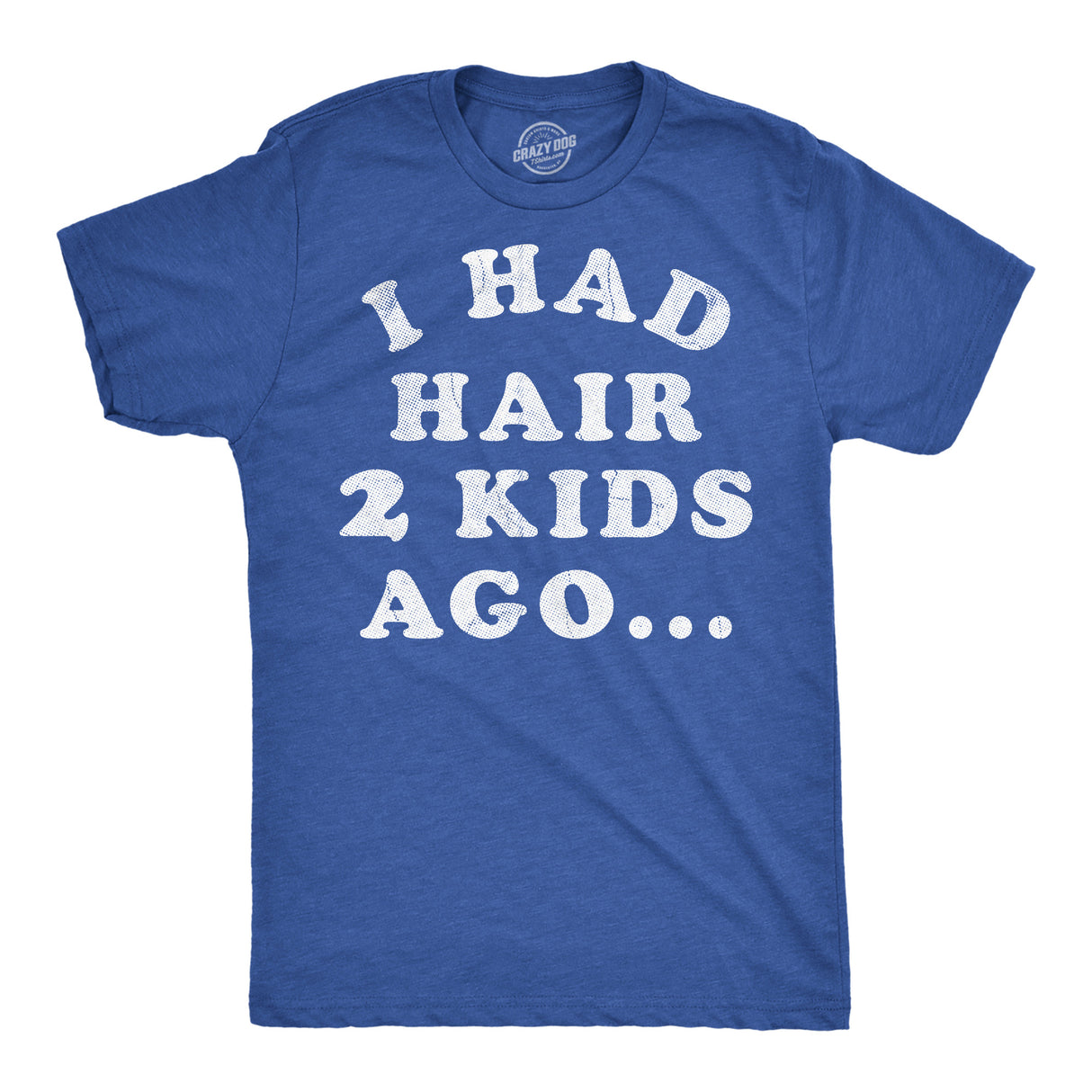 Mens Funny T Shirts I Had Hair Two Kids Ago Sarcastic Bald Graphic Novelty Fathers Day Tee for Men