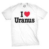 Mens Funny T Shirts I Heart Uranus Sarcastic Space Joke Graphic Novelty Tee for Men
