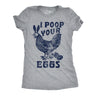 Womens Funny T Shirts I Poor Your Eggs Sarcastic Easter Graphic Novelty Tee for Ladies