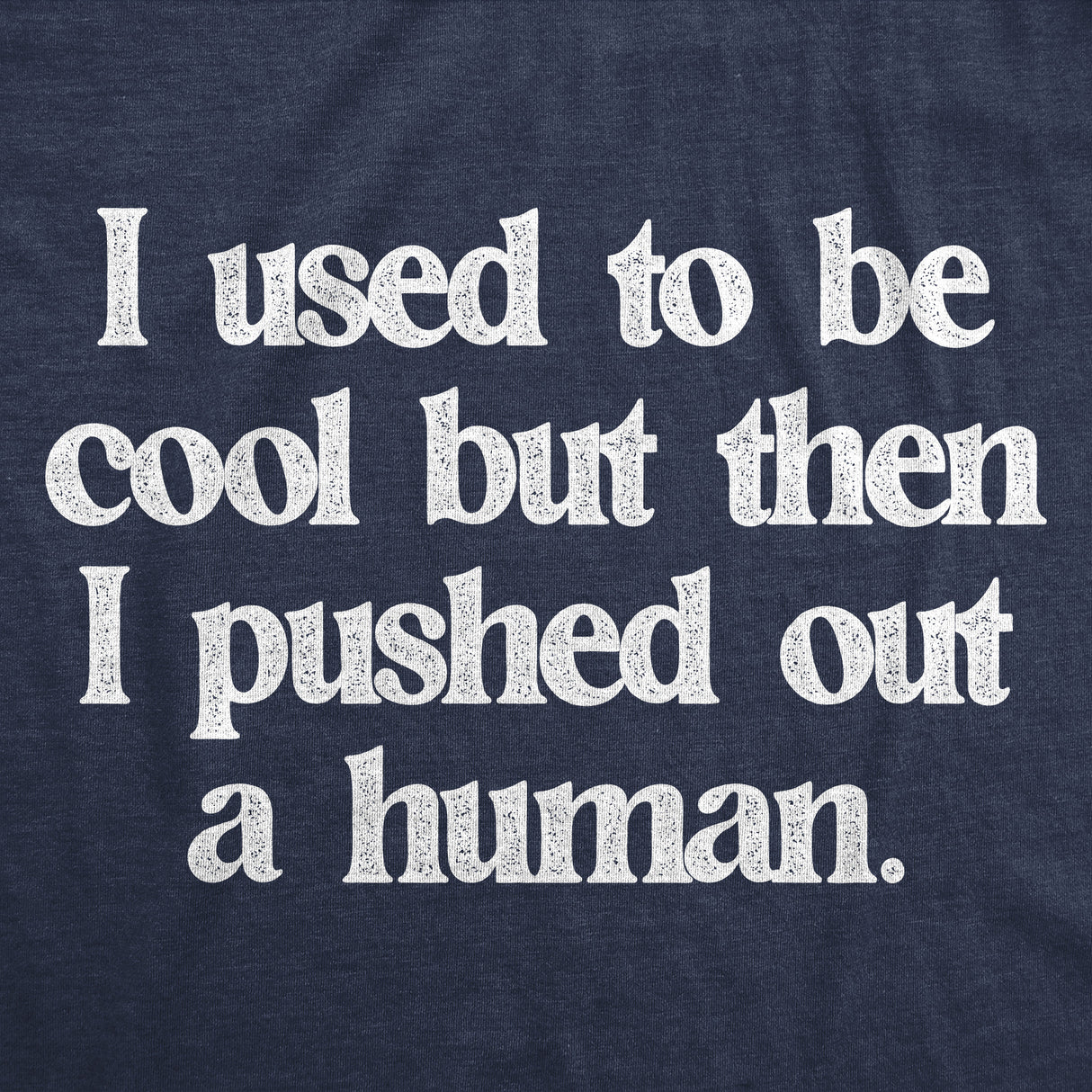 Womens Funny T Shirts I Used to Be Cool But Then I Pushed Out A Human Sarcastic Mothers Day Tee for Ladies