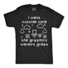Mens Funny T Shirts I Went Outside Once The Graphics Werent Great Sarcastic Gamer Graphic Novelty Tee for Men