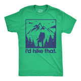 Mens Funny T Shirts Id Hike That Sarcastic Hiking Nature Graphic Novelty Tee for Men
