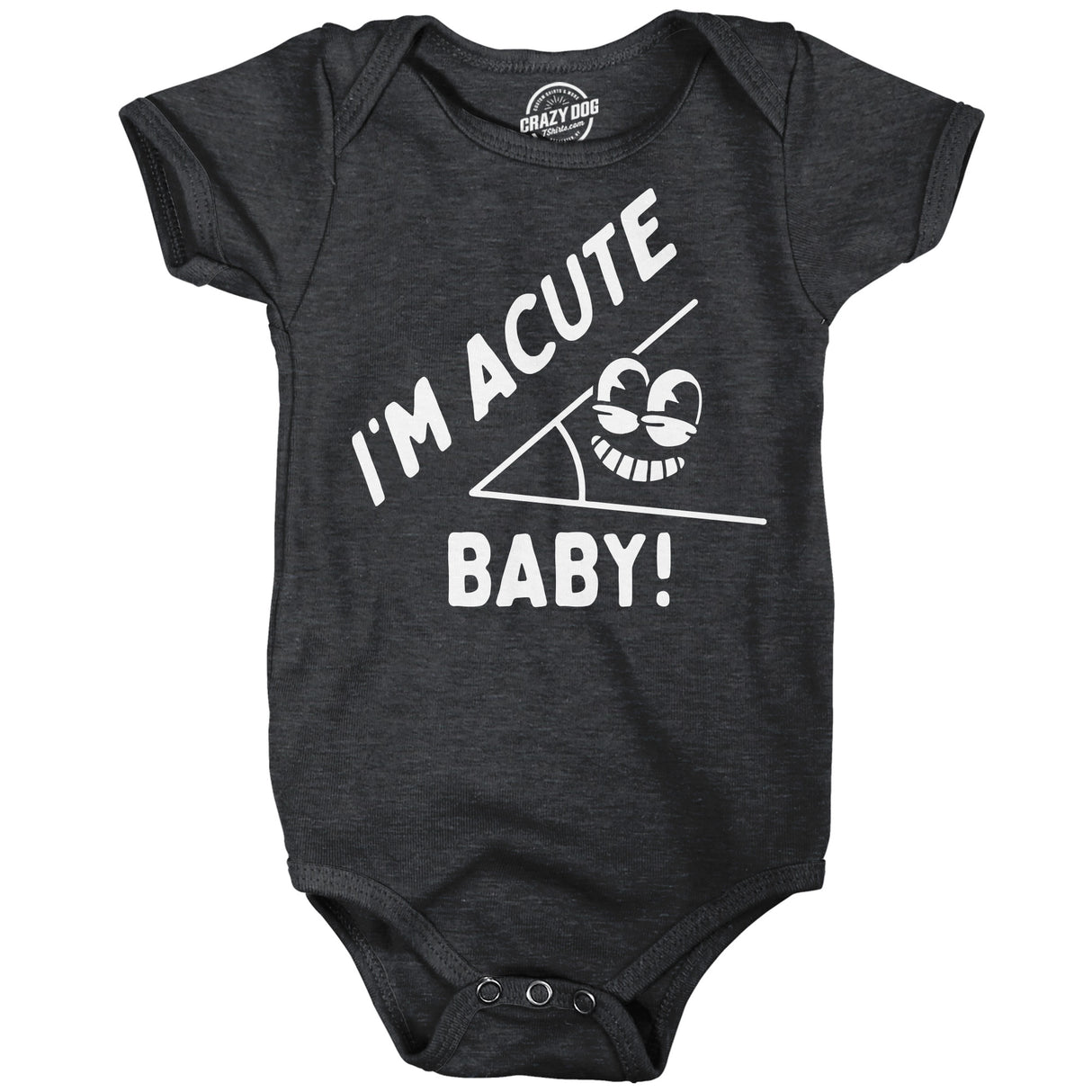 Im Acute Baby Bodysuit Funny Sarcastic Triangle Graphic Novelty Jumper for Infants